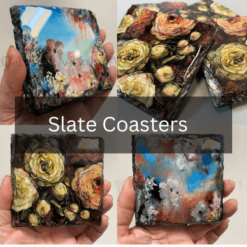 Slate Coasters - Gabrielle Vickery Art