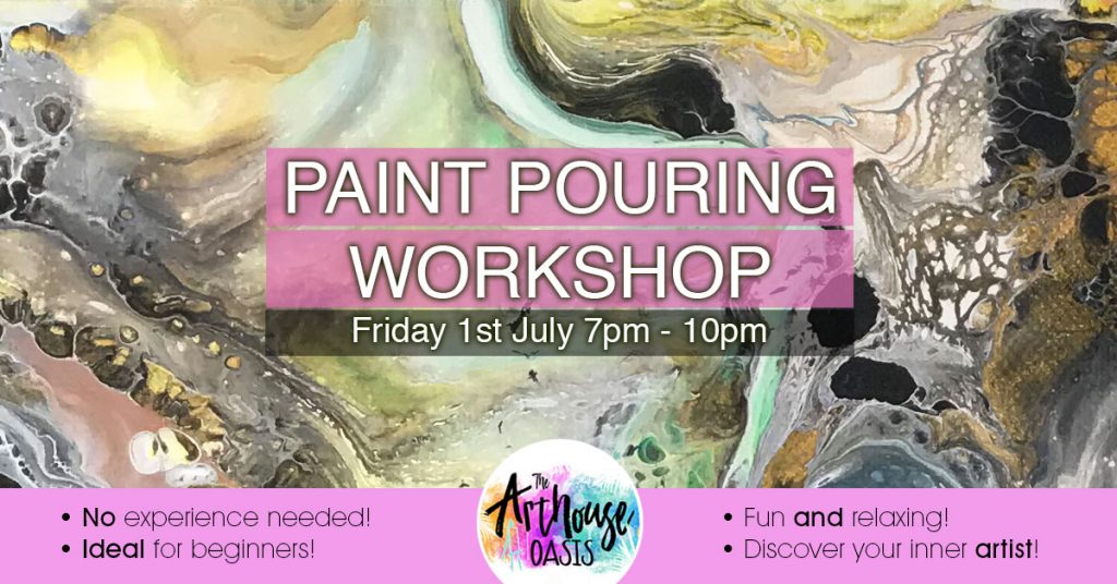 Paint Pour Workshop Event