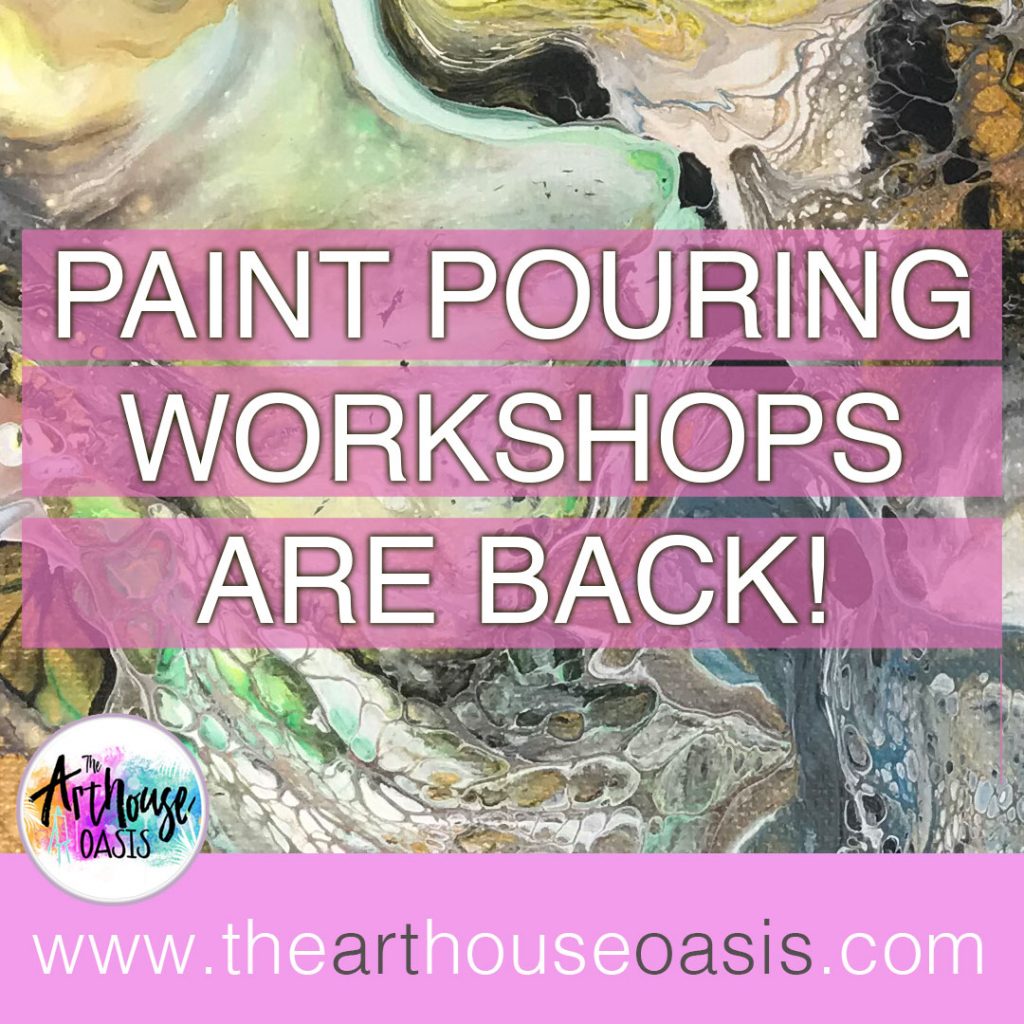 Paint pouring workshops are back