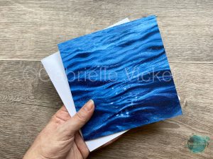 Deep ocean waves greeting card
