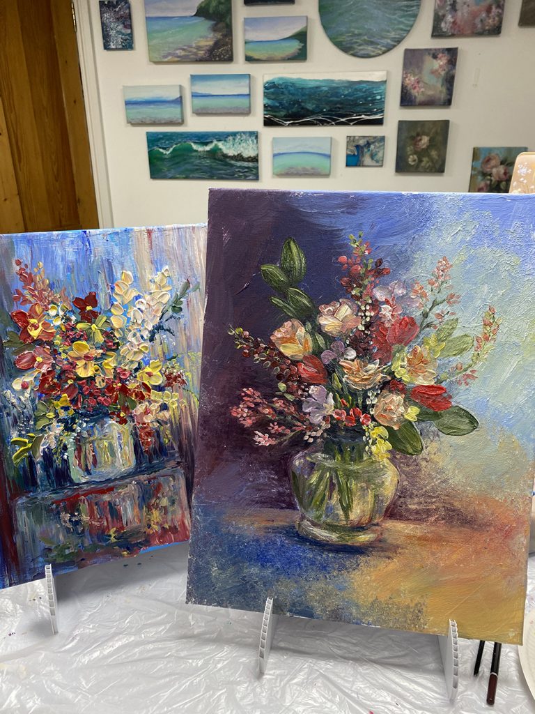 FLORAL ACRYLIC PAINTING
