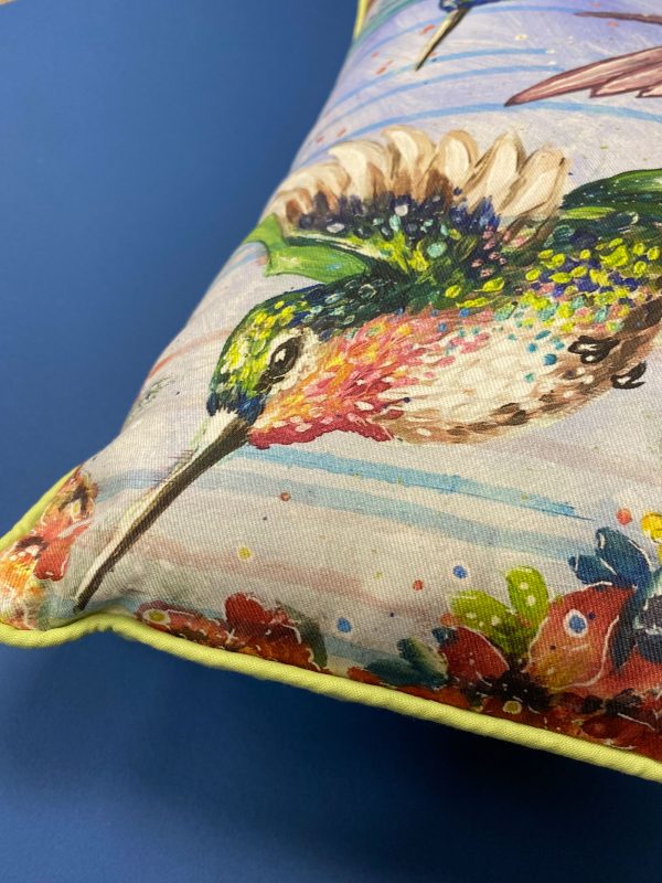 Cushion - Floral Bird Design - Interior Design - Gabrielle Vickery Art