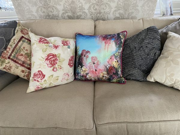Cushion - Floral Design - Interior Design - Gabrielle Vickery Art