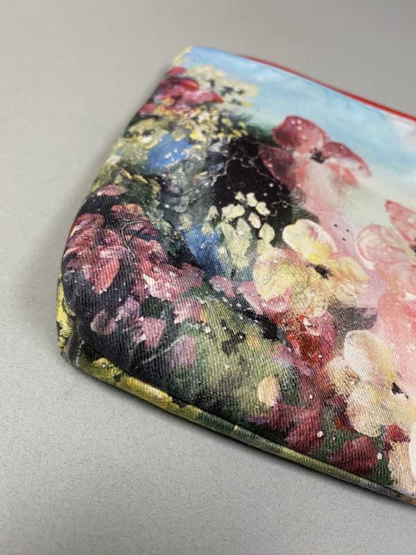 Floral Pouch - Gift for her - Gabrielle Vickery Art - Artist - Hertfordshire