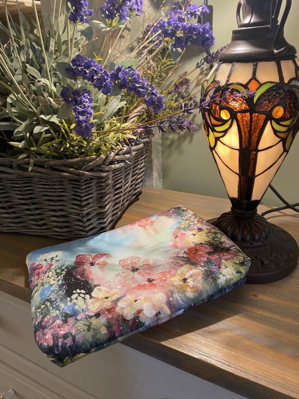 Floral Pouch - Gift for her - Gabrielle Vickery Art - Artist - Hertfordshire