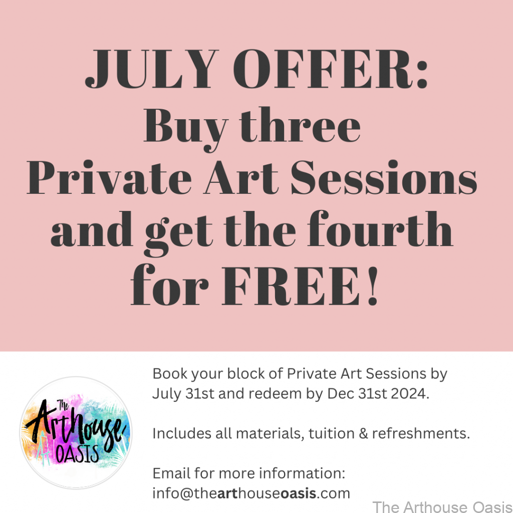 Private Art Session Offer for July