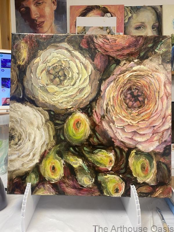 Rustic Blooms Painting 1