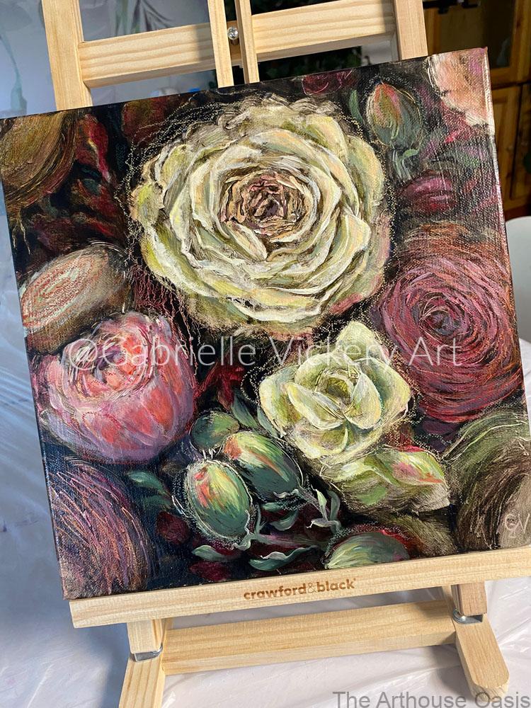 Luscious Floral Oil Painting - Bishop's Stortford - Hertfordshire Artist