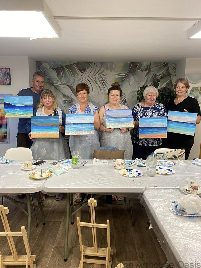 Ocean Painting Workshop Bishop's Stortford The Arthouse Oasis