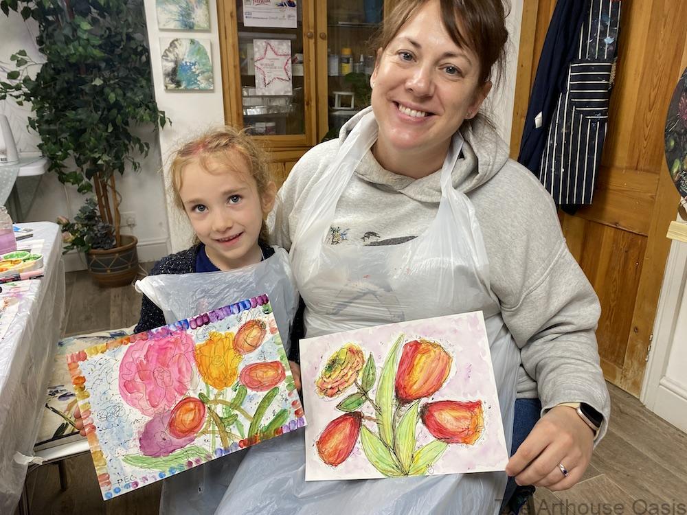 Child painting
