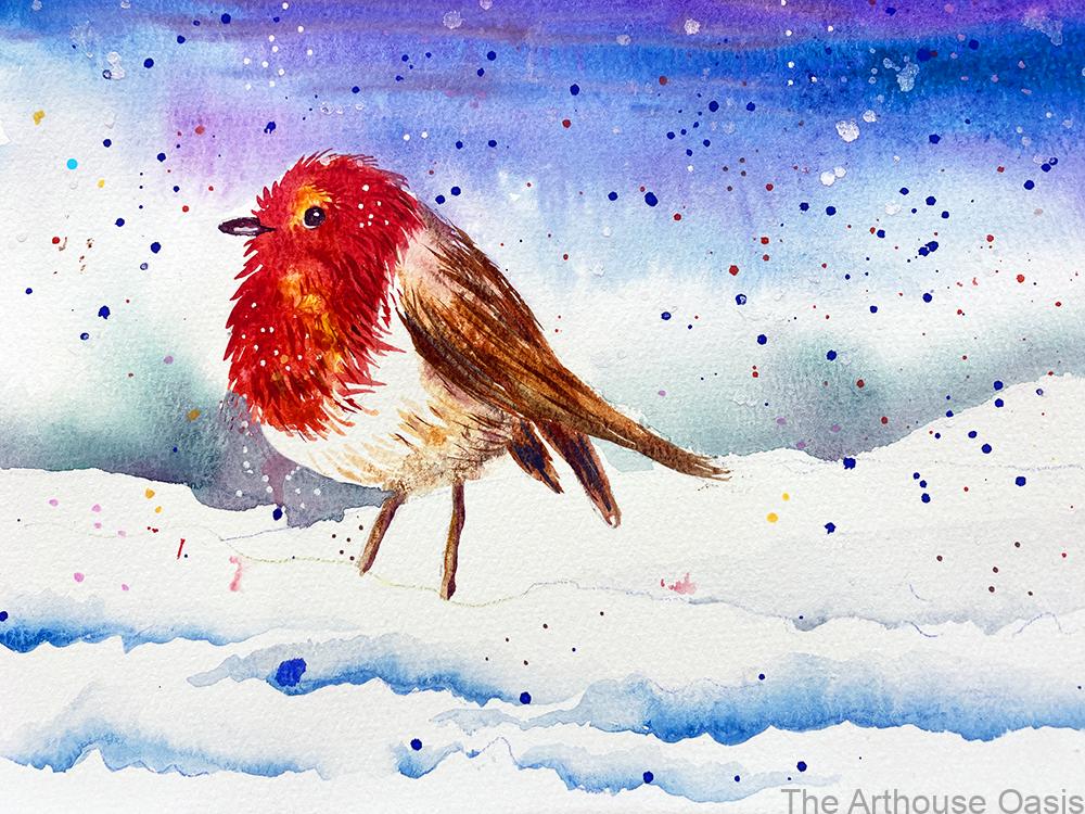Watercolour Robin
