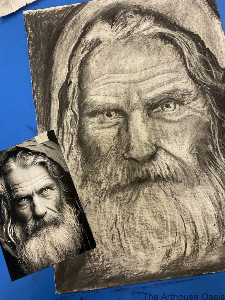 charcoal drawing