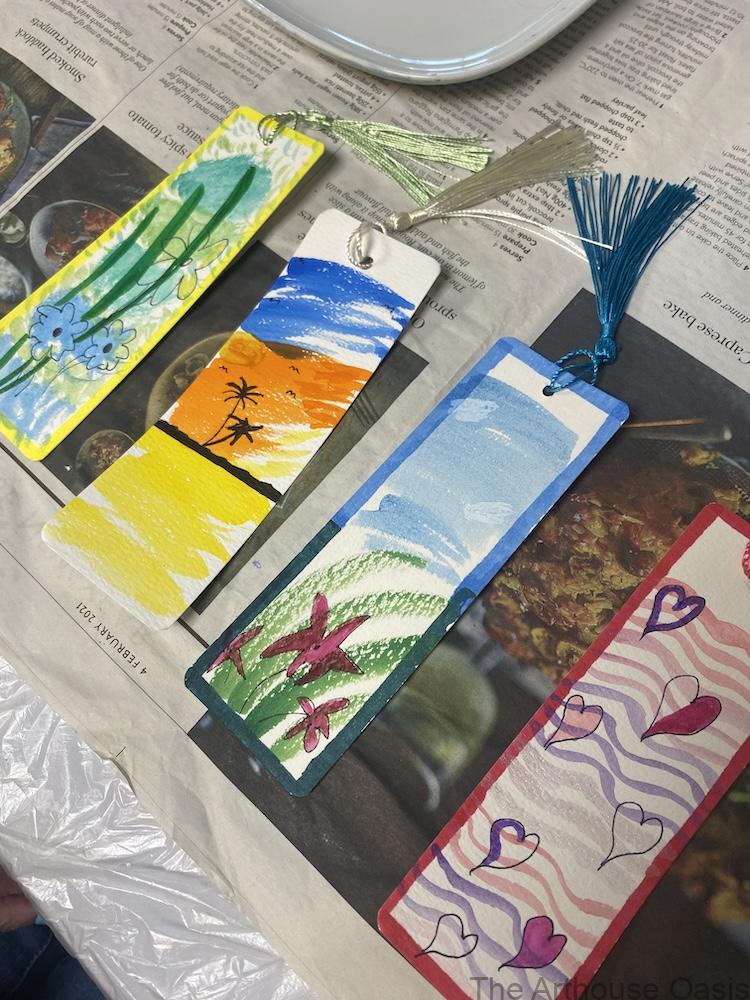 Bookmark painting workshop
