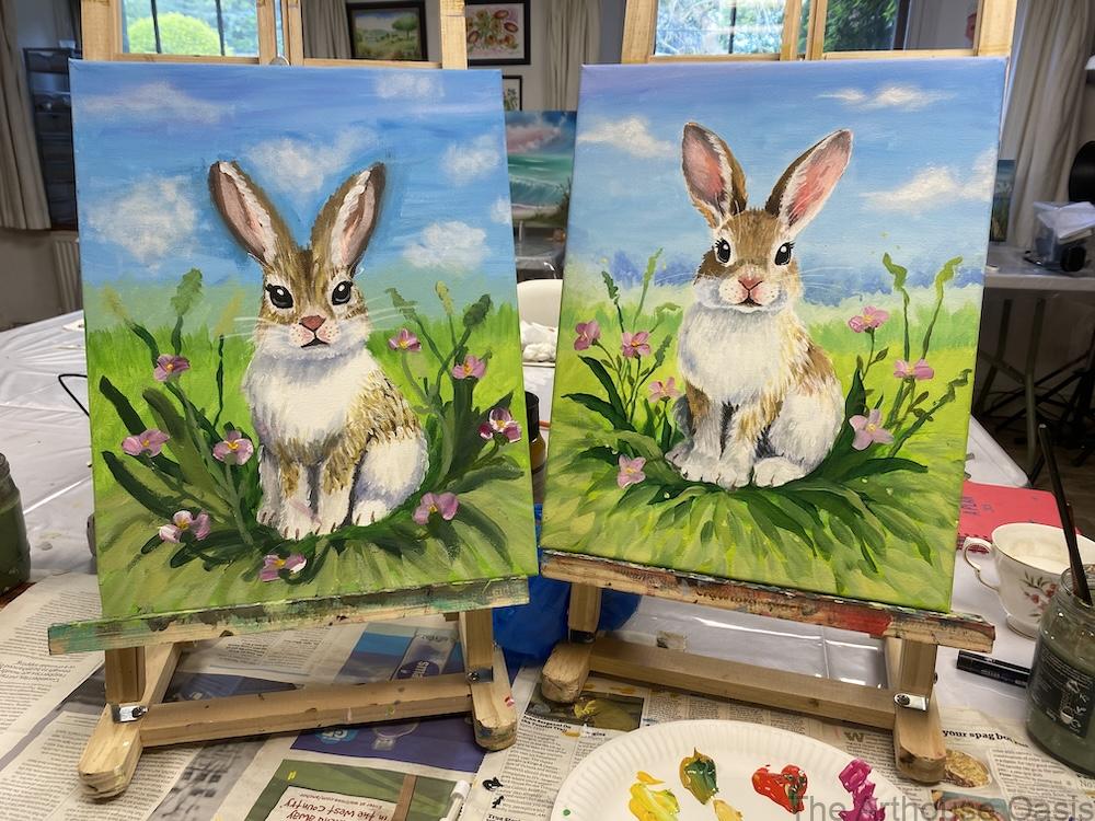 Painting an Easter Bunny