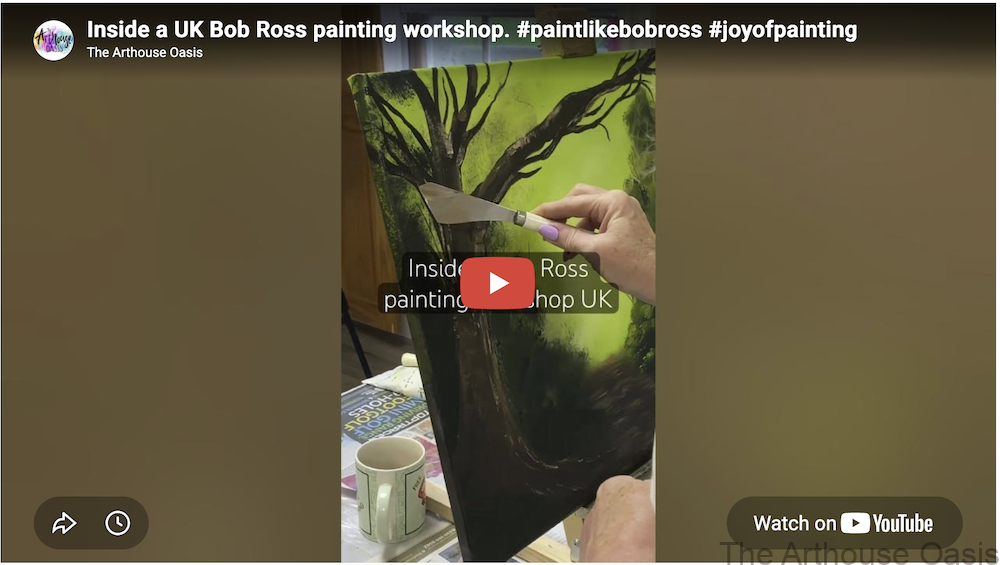 Bob Ross Painting Workshop.
