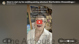 Live wedding painting challenge - Hertfordshire UK