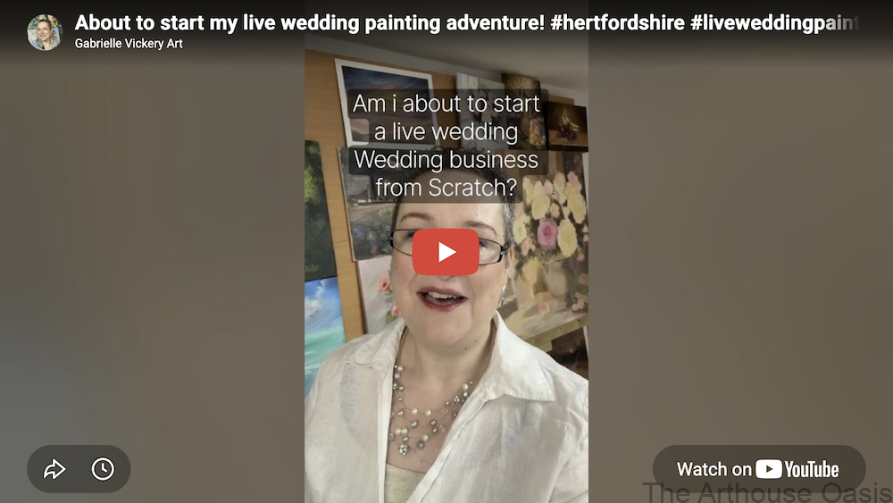Live wedding painting challenge - Hertfordshire UK