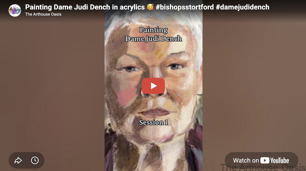 Painting Dame Judi Dench