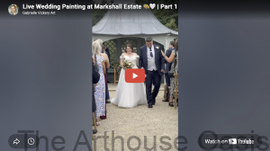 Live wedding painting at Markshall Estate in Coggeshall Essex