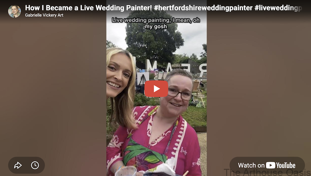 Gabrielle with Fearne Cotton at Sky Landscape Artist of the Year 2026